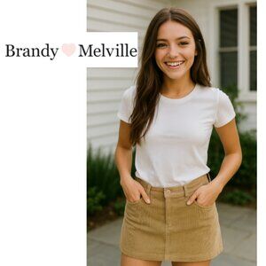 Brandy Melville Corduroy Mini Skirt